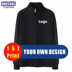 12 Pure Color Autumn And Winter Thick Jacket Custom Logo Printing  Team Brand Embroidery Personal Design ONECOOL