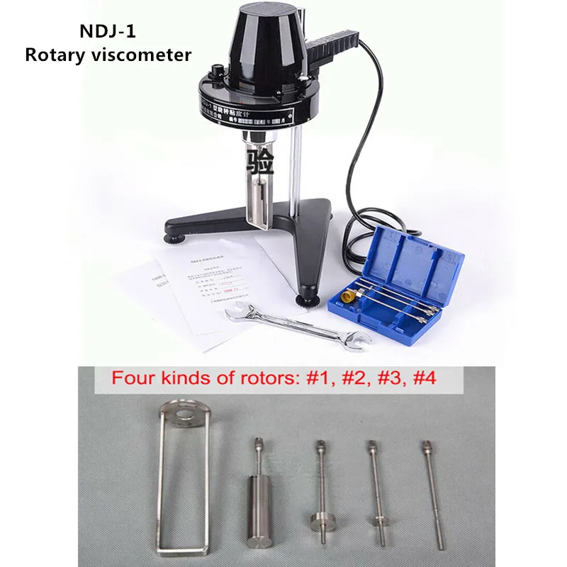 Rotational Rotary Viscometer Viscosity Tester Meter Fluidimeter NDJ-1 220V paint plastic adhesive viscosity meter