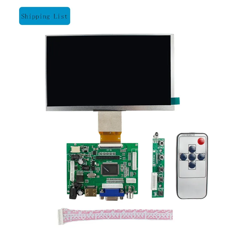 Imagem -02 - Monitor do Carro Raspberry pi Tela Lcd Hdmi Vga av Driver Board Kit Ips Tela hd 10.1