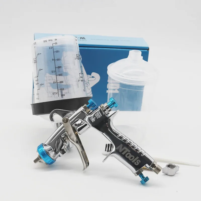High Quality W101 hvlp gravity spray gun 400CC paint mixing Spray Gun Car Auto Furniture Painting Air Sprayer 1.0/1.3/1.5/1.8mm