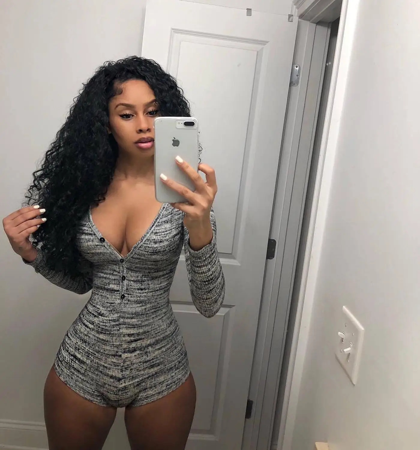 BKLD Summer Clothes For Women 2020 Fashion Sexy Long Sleeve Romper Woman One Piece Jumpsuit Bodycon Clubwear Grey Rompers Women