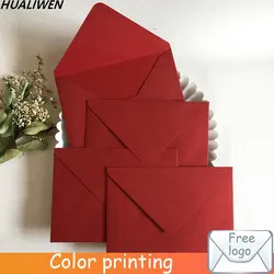 Red Envelope Luxury Paper Envelope Greeting Card Letter Paper Set Wedding Invitation Envelope Gift Envelope 14cmX19cm