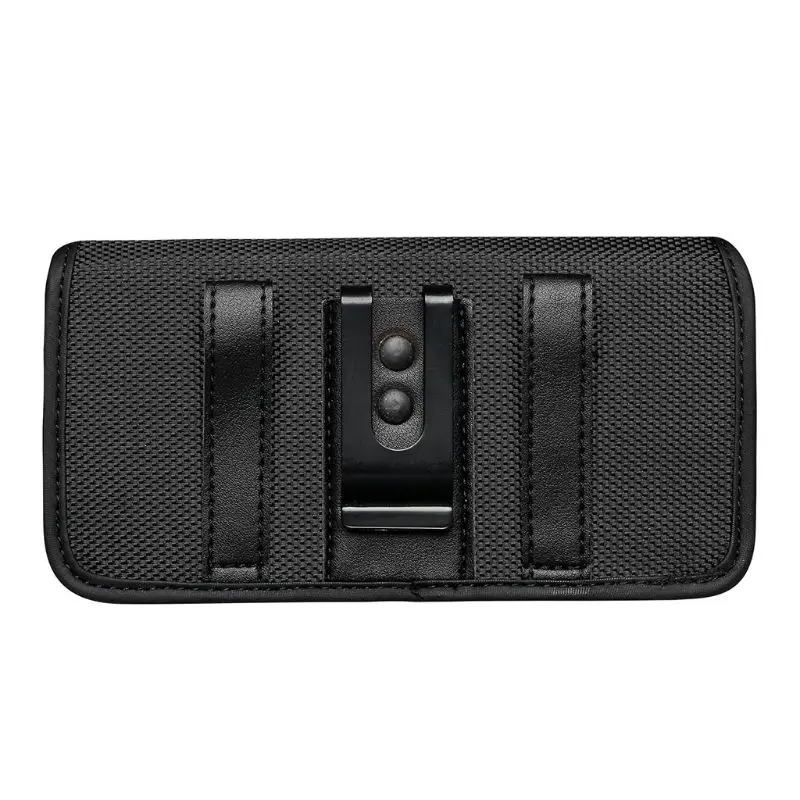 Horizontal Leather/Nylon Belt Loops Cellphone Holster Holder Carrying Case Sleeve Pouch for Men