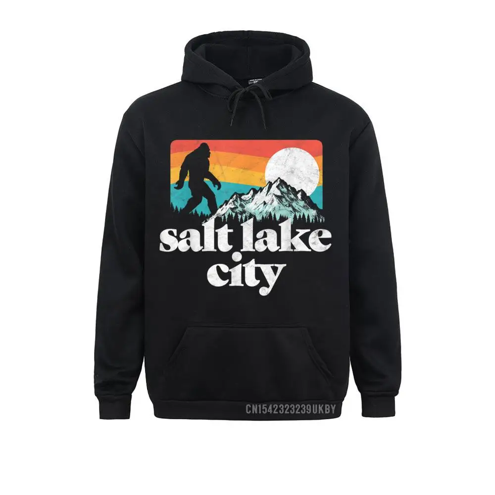 

Salt Lake City Utah Bigfoot Mountains Hoody Hoodies For Boys Casual Sweatshirts Normal Rife Sportswears Long Sleeve