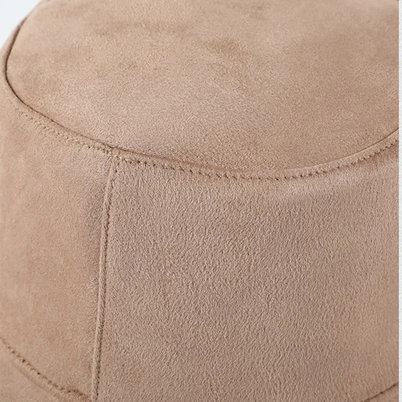 Super Large Size New Winter Warm Panama Hat Men Outdoor Thick Suede Bucket Hats Men\'s Fashion Hip Hop Fisherman Cap Wide Brim