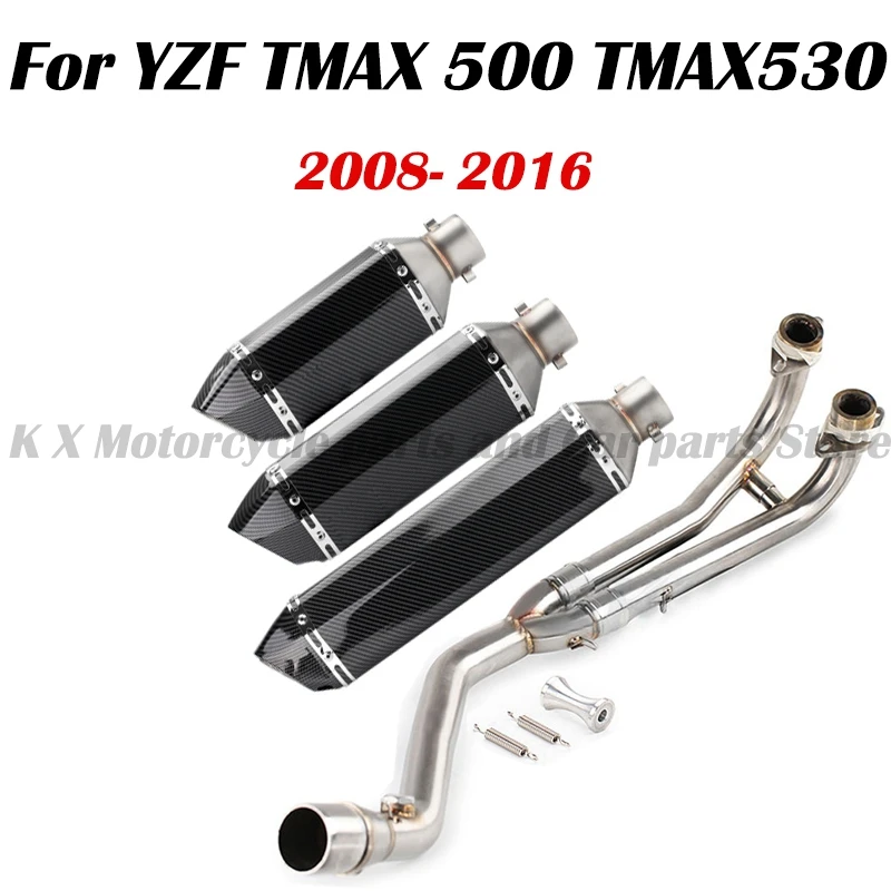 

For Yamaha YZF TMAX 500 TMAX 530 TMAX530 2008-2016 Motorcycle Exhaust Tailpipe Front Pipe Muffler Middle Link Connect Pipe