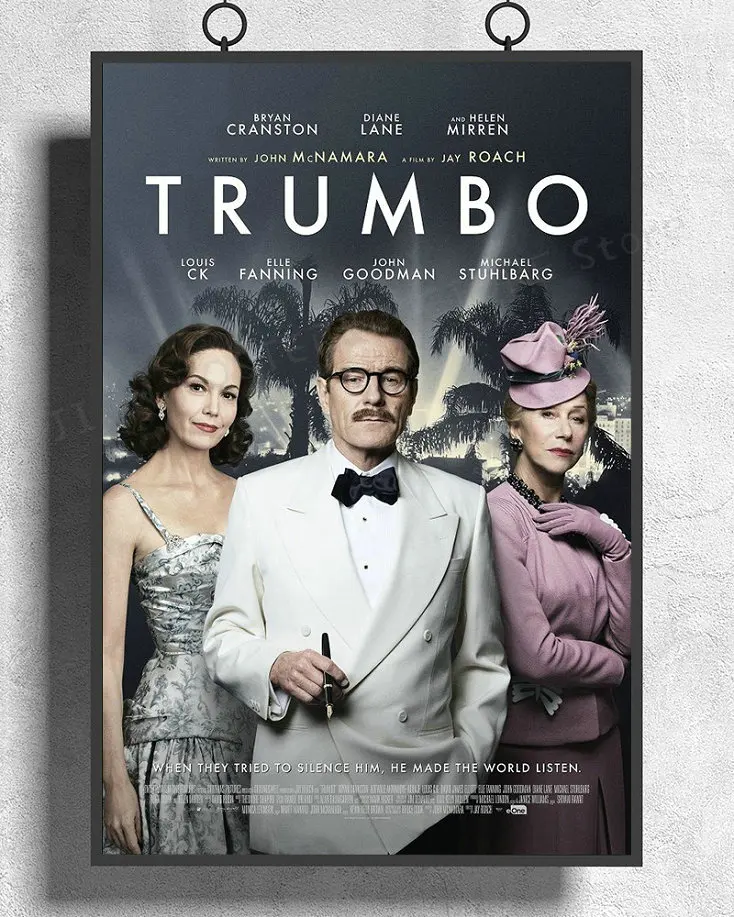 H389 Silk Poster Home Decoration Trumbo movie Bryan Cranston Helen Mirren Diane Lane 11 17 Wall Art Christmas Gift