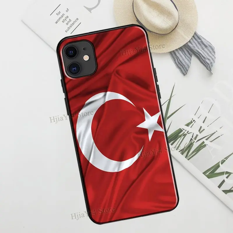 Turkey Turkish Flag TPU Case For iPhone 13 11 14 12 Pro Max mini XR X XS Max 6S 7 8 Plus SE 2020 Cover Funda