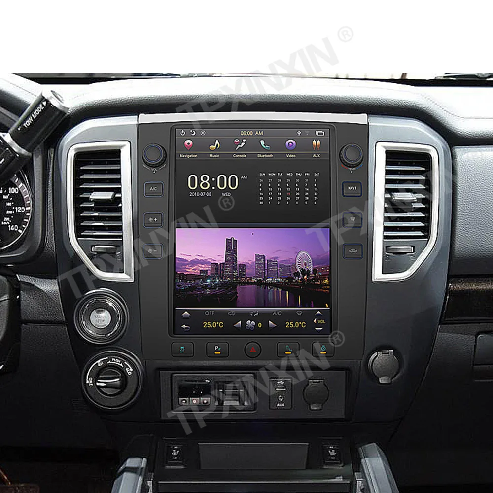 For Nissan Titan Pickup Android 11 Tesla Radio Car GPS Navigation Head Unit Multimedia Player Auto Stereo Radio Tape Recorder