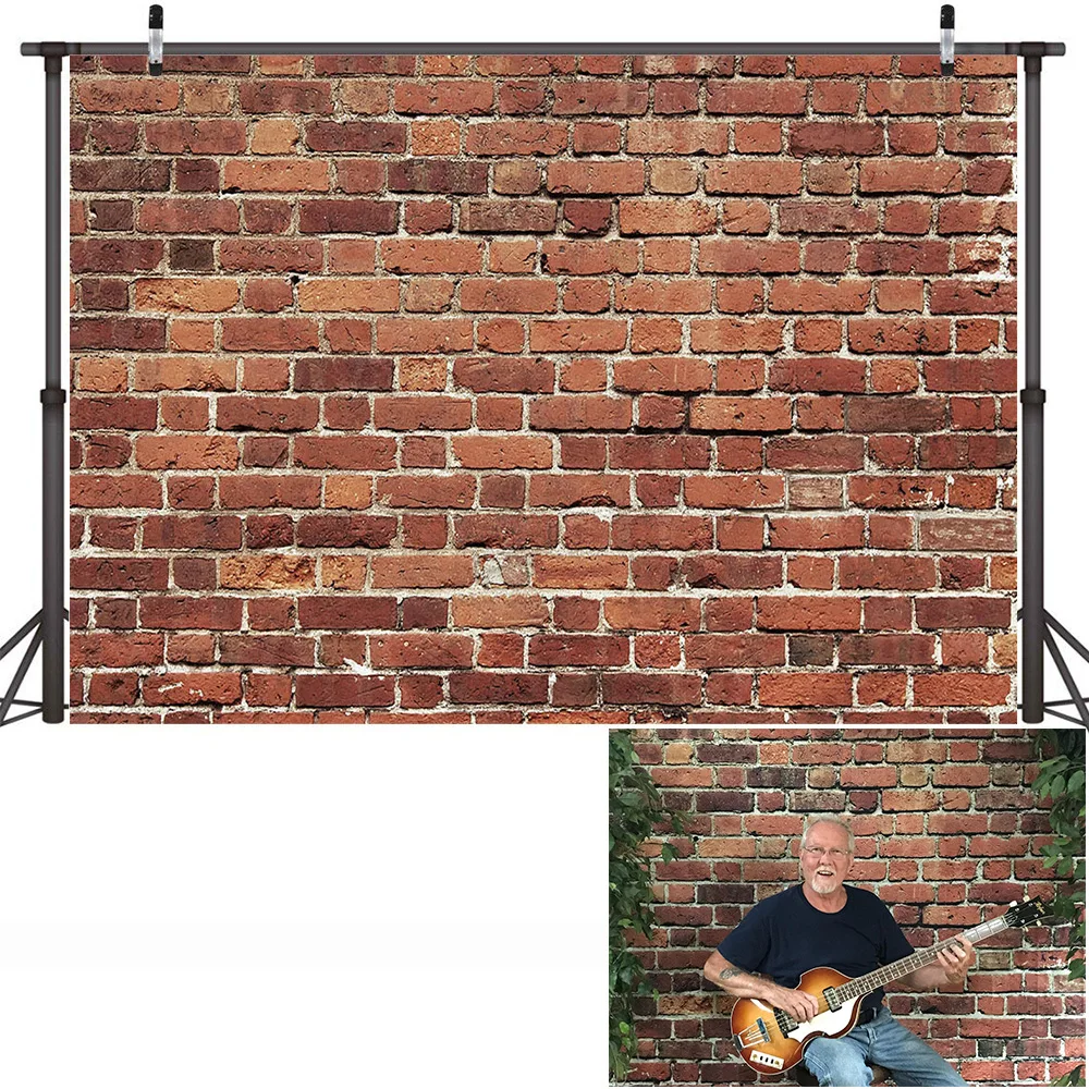 Brick Wall Portrait Backdrop Birthday Party Background Decorations Portrait Photocall Food Pet Still Life Photography Props