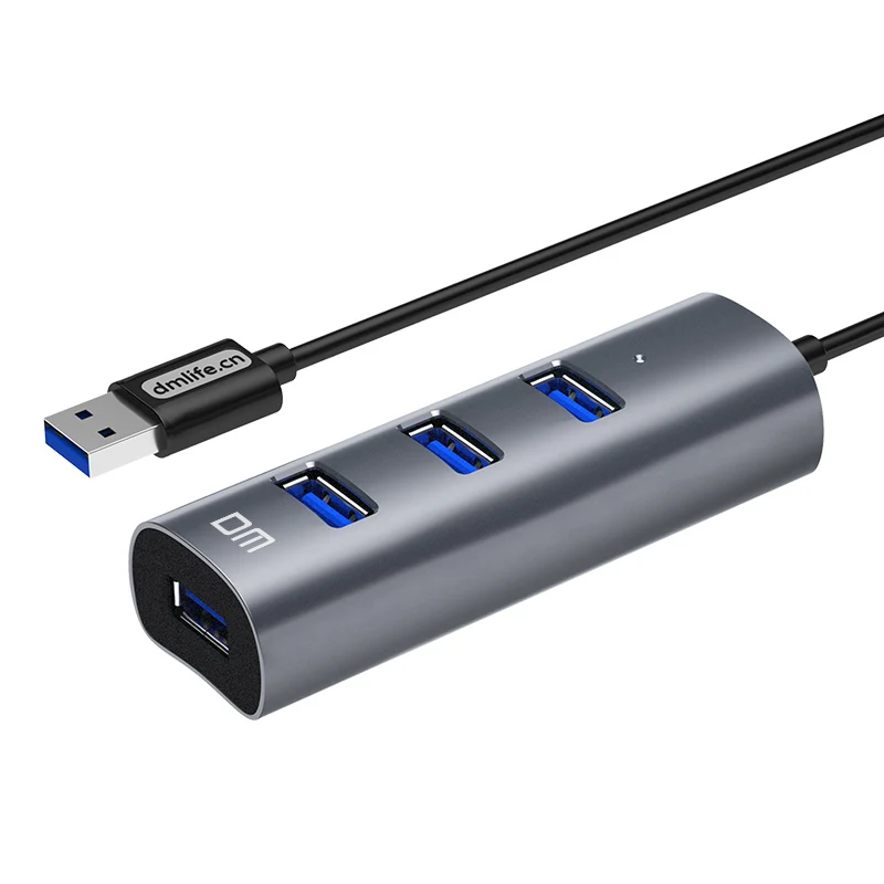 4 Port USB3.0 High speed HUB CHB009 support 1TB HDD transfer speed up to 300mb/s 120cm cable