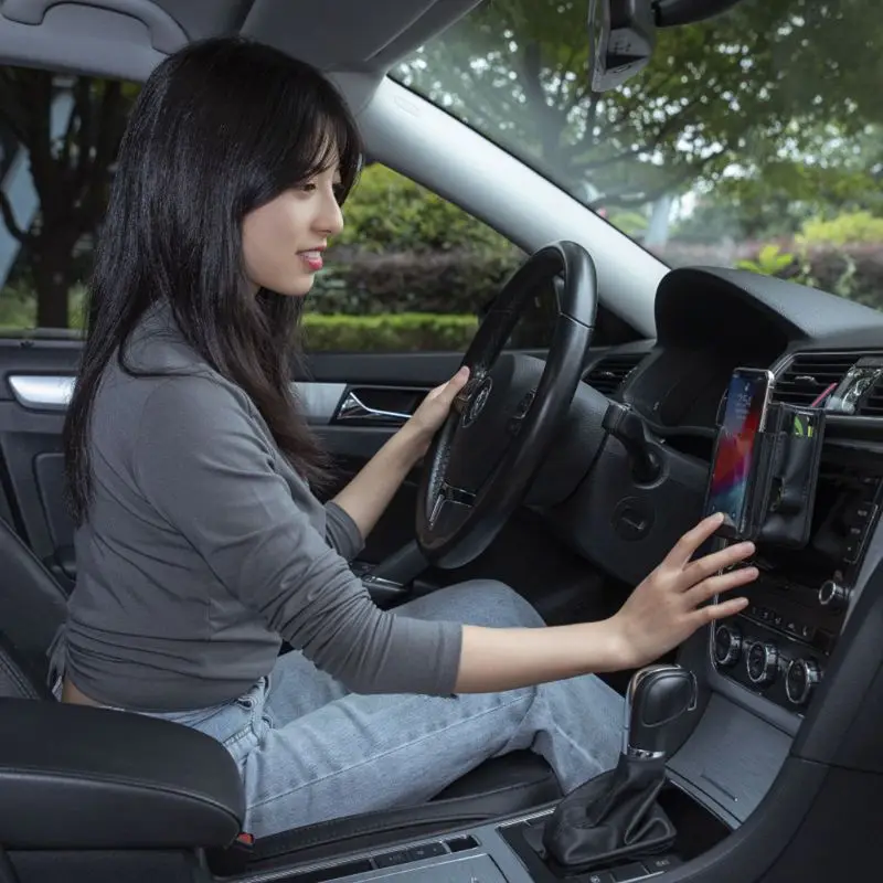 Bolsa de almacenamiento de ventilación de coche multifuncional, bolsillo para teléfono móvil automotriz de cuero PU, organizador de bolígrafo y llave de moneda