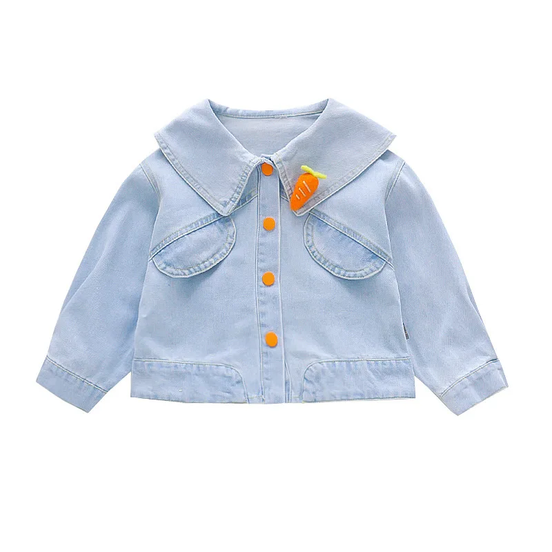 2020 Girl Baby Denim Jacket Coat Spring Autumn Wear Kids Cute Jackets Children Clothes so beautiful good quality