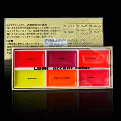 일본 사쿠라 6 색 형광 컬러 컬러 단색 수채화 세트 휴대용 페인트 페인트 아트 용품