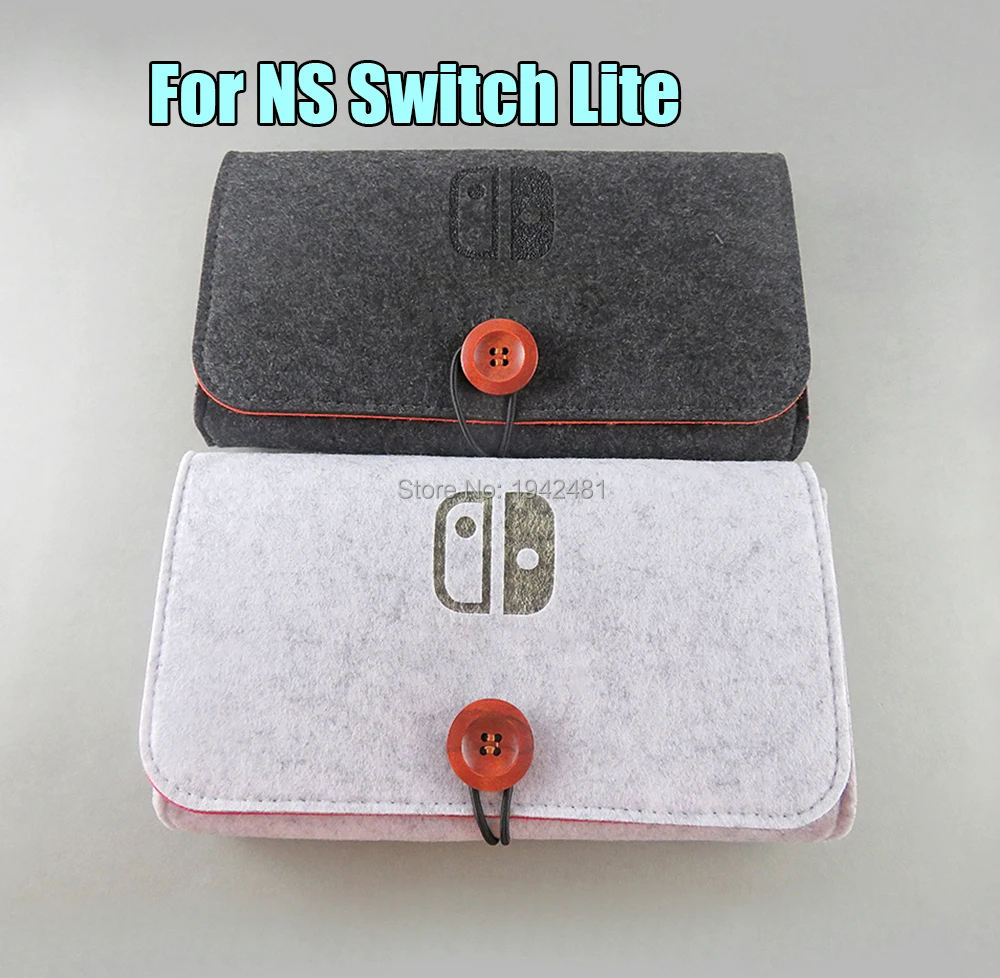 2pcs Felt Storage Bag Protective Case Shock Proof Support 4 memory cards Carrying for Nintend Switch Lite