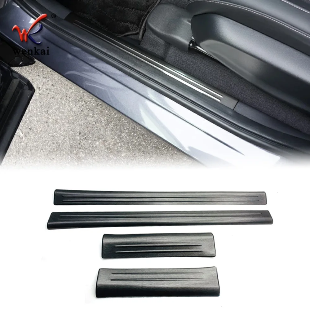 

Car Door Sill Scuff Plate Threshold Kick Pedal For 2021 2022 Honda Vezel HRV HR-V Interior Accessories