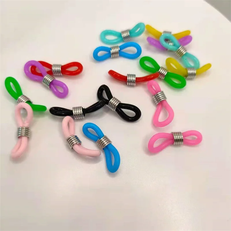 

1000 Pcs/Set Of Glasses Chain Silicone Ring Anti-Skid Retainer Diy Connector With Eyelet Rope Sunglasses Mask Ropes Accessoriess