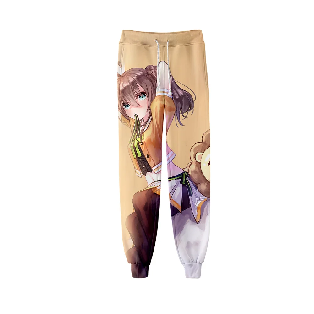 HOLOLIVE VTuber Natsuiro Matsuri 3D Men/Women Neutral StyleThreaded Bunched Trousers Japan Kawaii Threaded Bunched Leg Pants