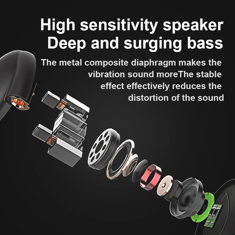 X6 Mini 5.0 Bluetooth Earphone Sport Gaming Headset with Mic Wireless headphones Handsfree Stereo Earbuds For Xiaomi All Phones