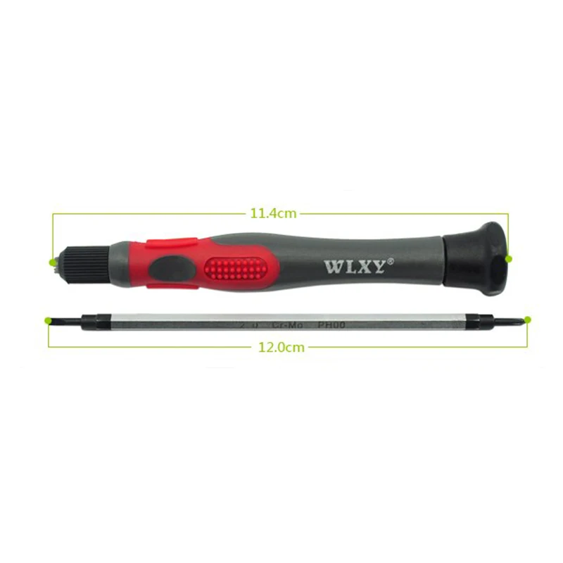 1Piece Red&Black Dual-use screwdriver 2.0mm Slotted/Phillips 2 in 1 Precision Screwdriver WLXY-2018