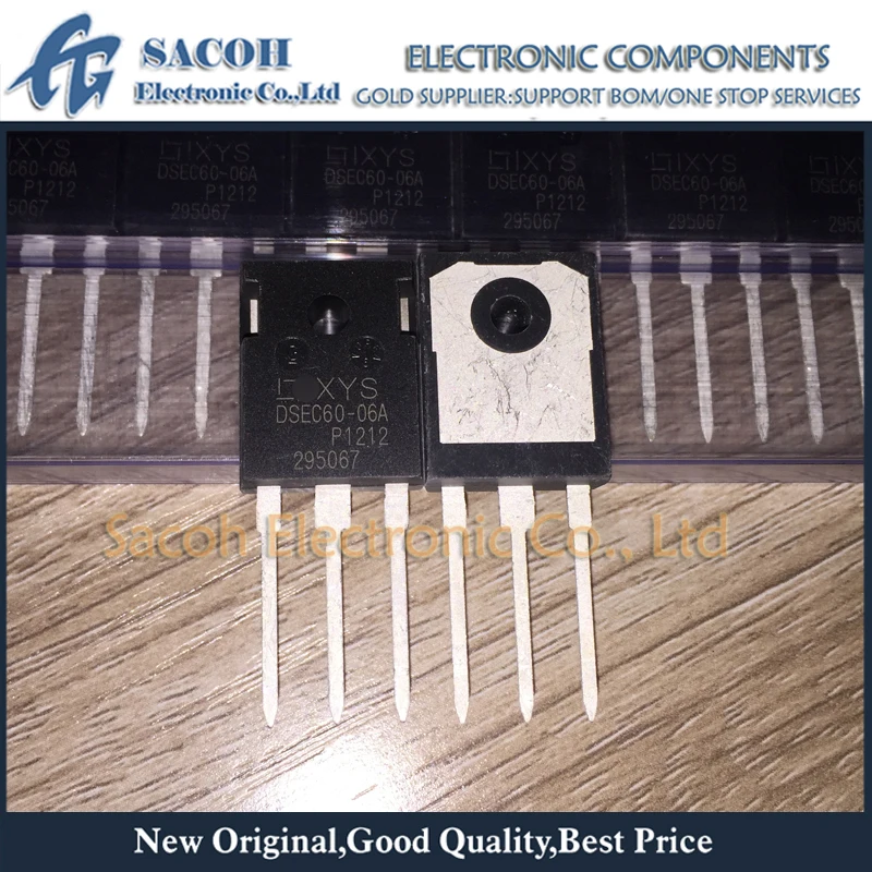 

10Pcs DSEC60-06A or DSEC60-06B or DSEK60-06A TO-247 60A 600V Common Cathode Fast Recovery Epitaxial Diode