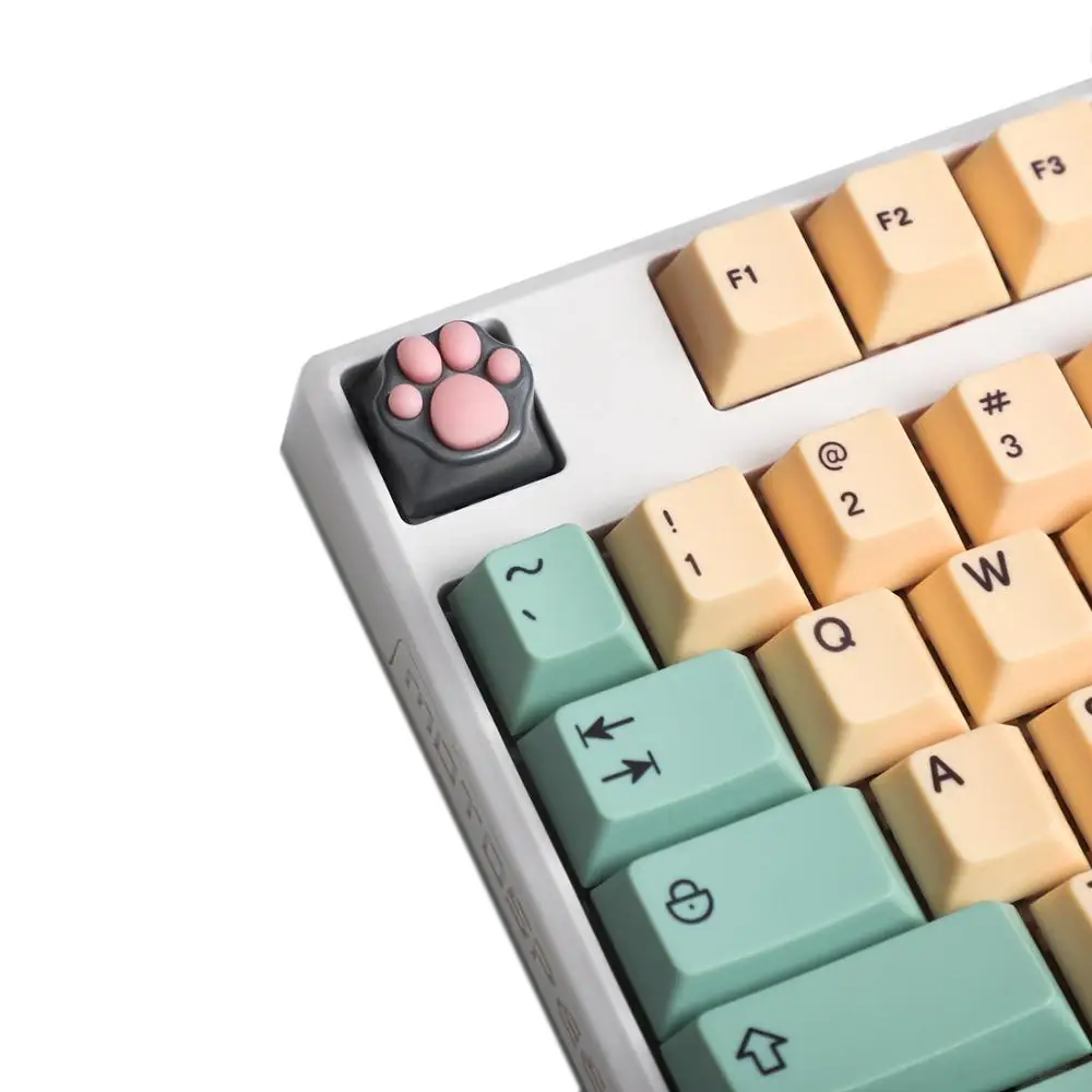 Teclado mecânico cherry mx, capa de metal para teclado com garra de gato, palm, para teclado mecânico