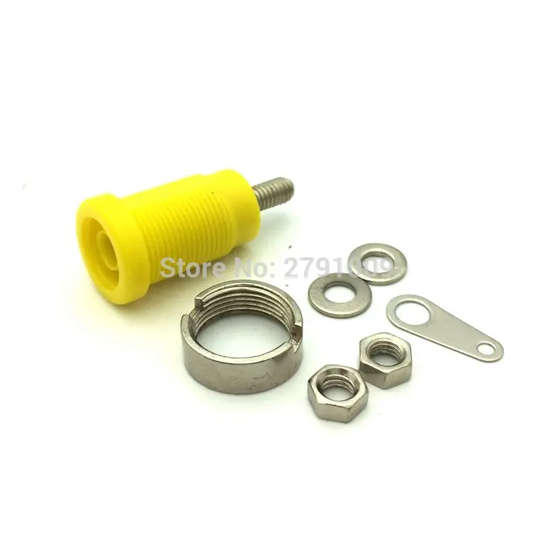 5Pcs 5 Color 4MM Banana Jack Socket Nut Washer for Multimeter Oscilloscope Binding Post Connector 2099