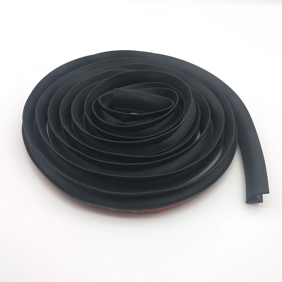 4m Car Edge Seal strip Rubber P-type Car Door Trim Sealing Waterproof Dustproof Soundproof