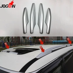 Car Silver ABS Roof Rack Bar Rail End Protection Replacement Cover For Nissan Patrol Y62 2010 2011 2012 2013 2014 2015 2016 2017