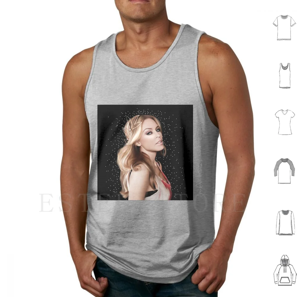 Start To Shine Tank Tops Vest Sleeveless Singer Iconic Famous Legend Icon Disco Pop Music Fanart Digital Drawing Digital
