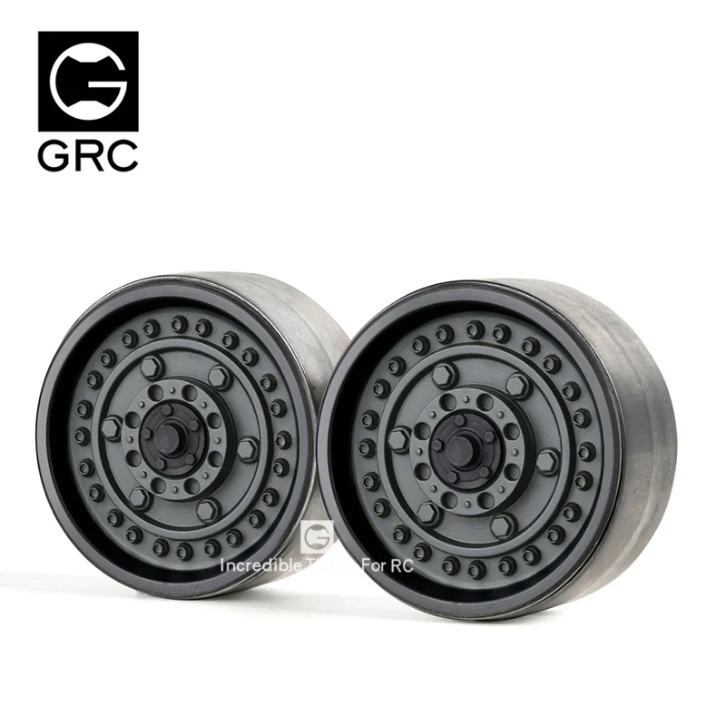 GRC Heavy Metal Wheel Rim #G06 For 1/10 Crawler TRAXXAS TRX4 Defender Bronco Axial Wraith SCX10 JK JL 90048 VS4 AT4 #GAX0130HS/R