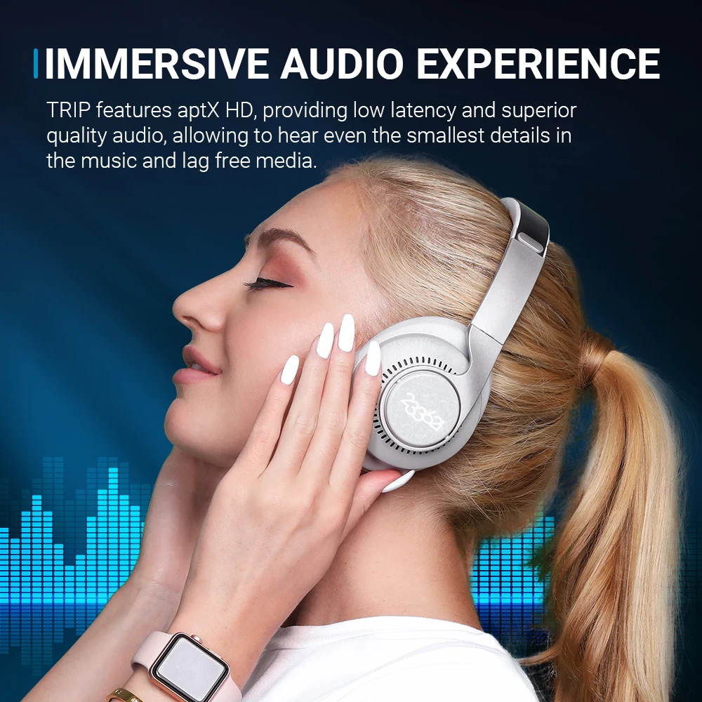 233621 Reis Draadloze Bluetooth Headset Hybrid Actieve Ruisonderdrukkende Hoofdtelefoon Met Microfoon, 222G Lichtgewicht, 20 Uur Speeltijd