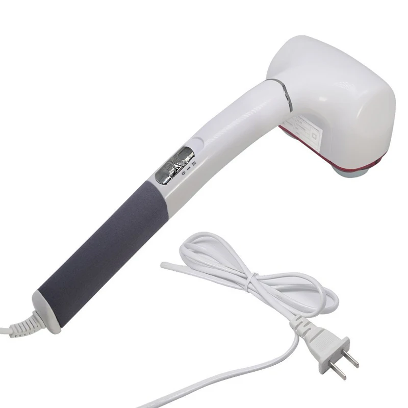 Electric Double Head Body Back Neck Massage Hammer Variable Speed Infrared Handheld Full-body Massage for Deep Tissue Muscle