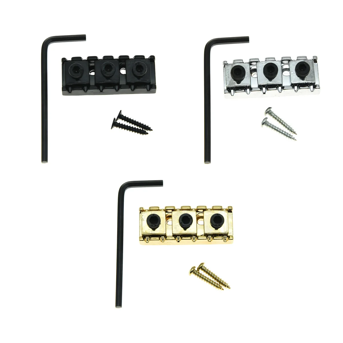 42mm Guitar Metal String Lock for Floyd Rose Locking Nut neck Guitar Tremolo Bridge Locking String Nut with Allen Wrench