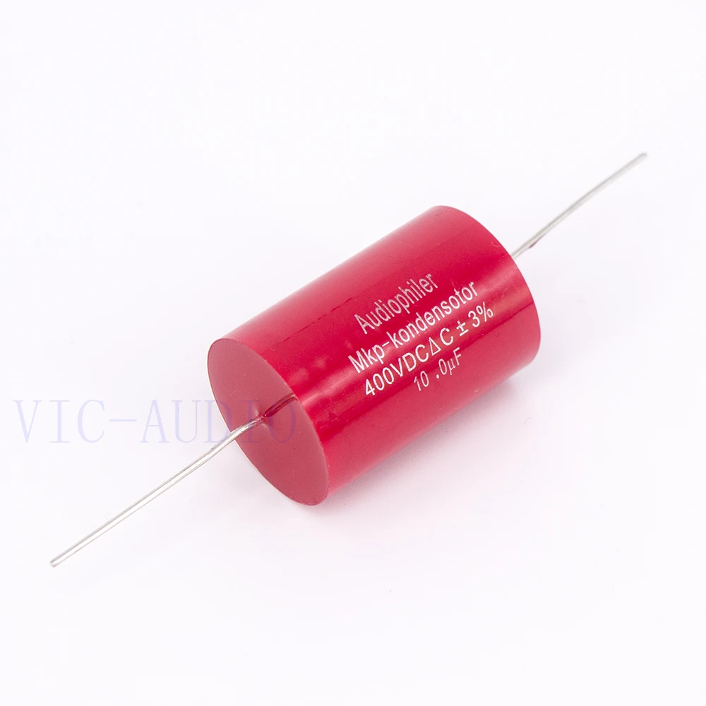 Wholesale 100PCS Audiophiler Mkp Capacitor 10uf 400V DC 3% HIFI Electrodeless Capacitor Audio Capacitor Frequency Dividing 10uf