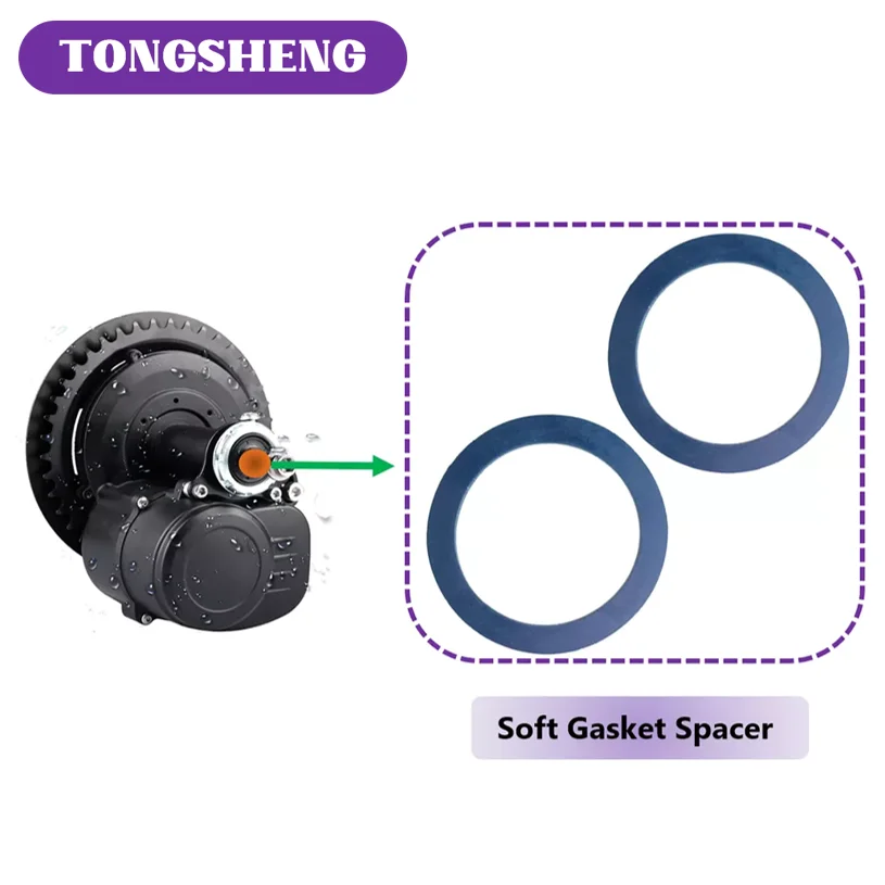 Electric Bicycle Bike Soft Gasket Spacer parts For tongsheng TSDZ2 Bafang Mid Motor Bicycle parts Increase Force Of Friction