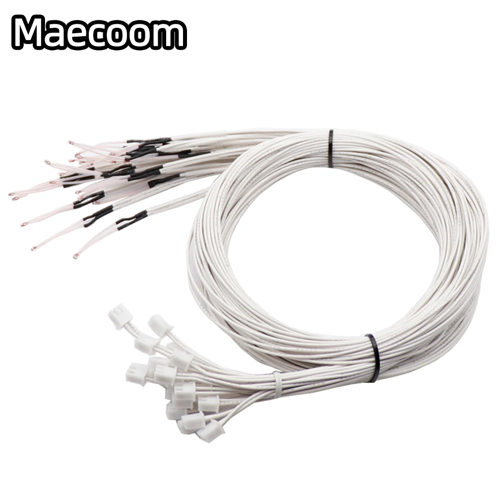 3D Printer parts Thermistor NTC Temperature Sensor 3950 1% line100&150cm 100K with XH2.54 Dupont Terminal 2P Connector Terminal