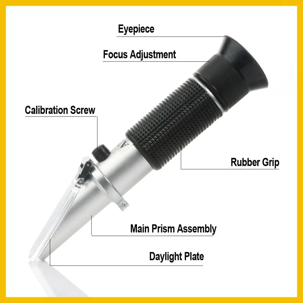 RZ Handheld Portable Refractometer Brix Sugar Refractometro Tester Fruit Food Sugar Meter Digital Refractometer RZ119