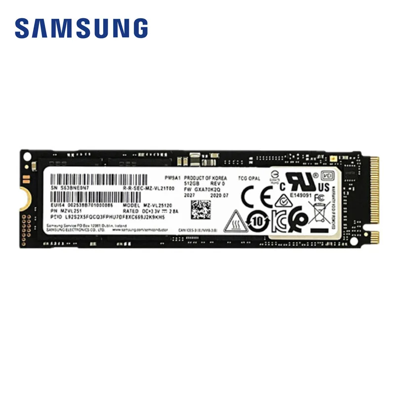 SAMSUNG-Unidades internas de estado sólido, SSD M.2 2280, PM9A1