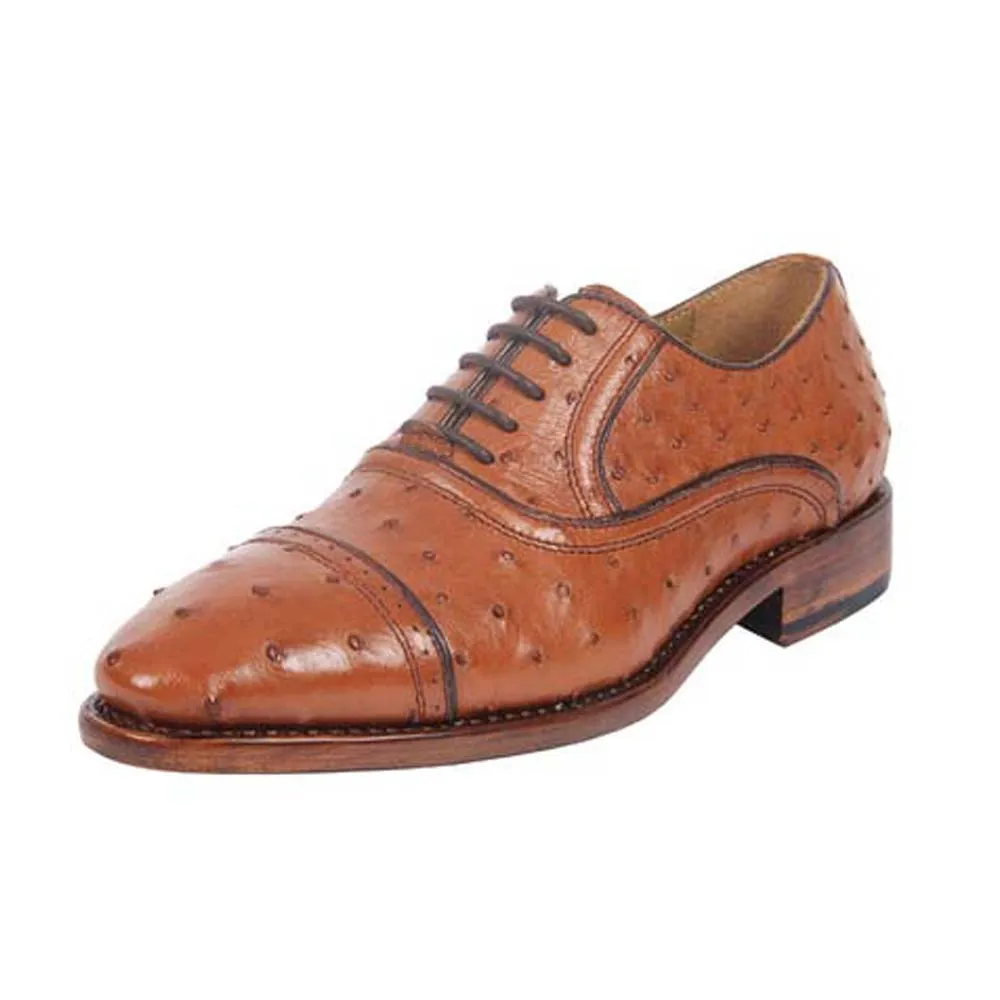 

hulangzhishi new arrival Ostrich leather manual leisure Men dress shoes lace-up male dress shoes fashion shoes male