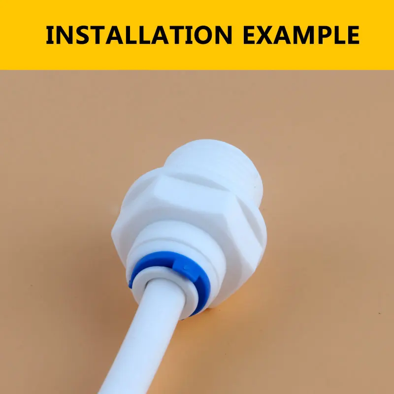 3/8 "Ren Ngoài 1/4" Ống Kết Nối Trực Tiếp Thẳng Kết Nối Nhanh 1064W Nước RO Chỉ Đường Kính 16.5MM Kèm Ống
