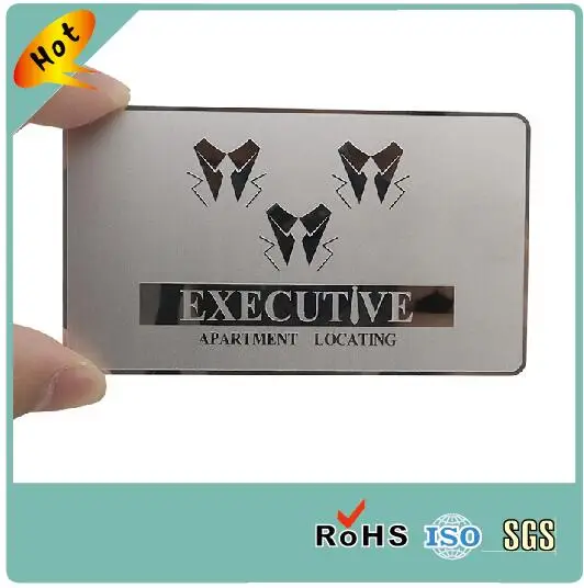 High-end Glossy/matt/frost/mirror finish vip metal card wholesale