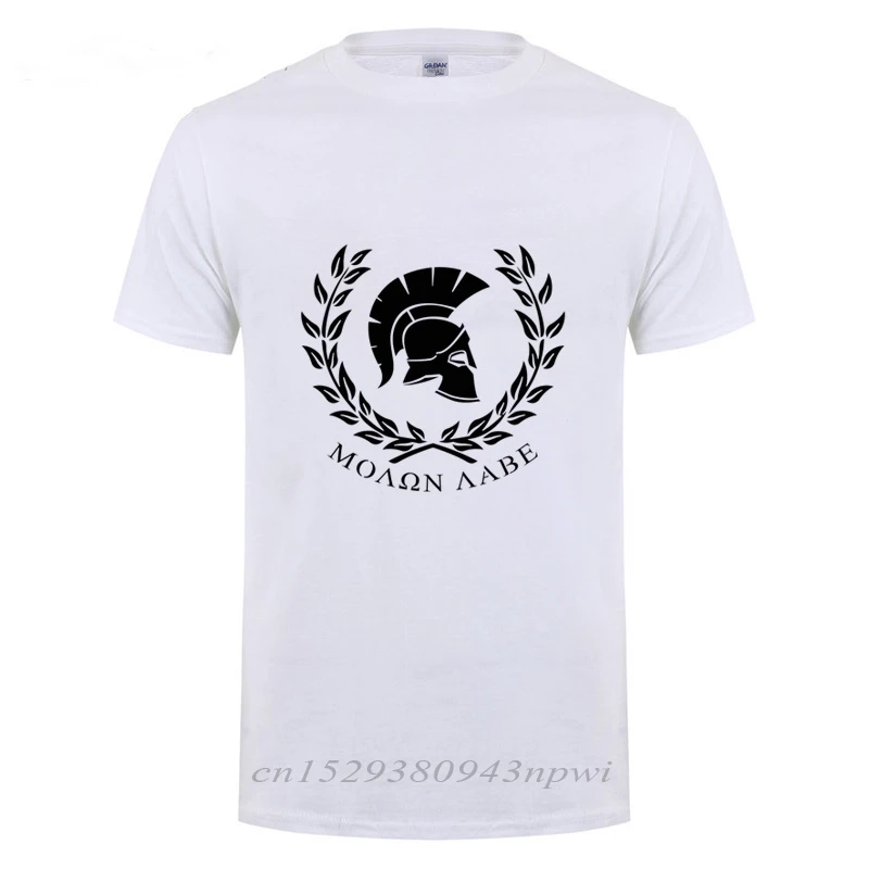 MOLON LABE Warrior Sparta Personaily T Shirt Men Clothing Streetwear Casual Plus Size Loose Short Sleeve O Neck Cotton T-shirt