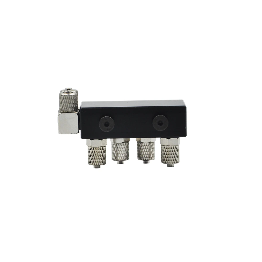 Excavator Hydraulic oil distributor Integral three-channel One-in Two-out for 1/14 RC RC Excavator Arm Parts