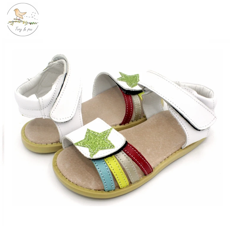 TONGLEPAO-Sandalias planas de estilo veraniego para niñas, zapatos de princesa con flores hermosas, zapatos romanos para bebés