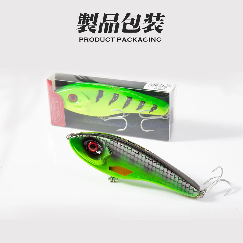 Hunthouse Jerkbait Musky Buster Pike Fishing Lure 11.5/14.5cm 32/52g Jerk VIB Baits Slow Sinking Big Bass Pesca westin LW129