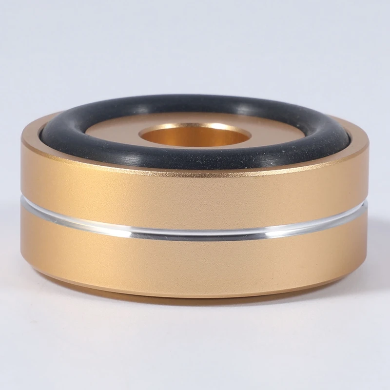 4PCS Turntable Isolation Feet Pads Aluminum Speaker Spikes Stand Foot Cones Base Mat for Audio Sound Amplifier