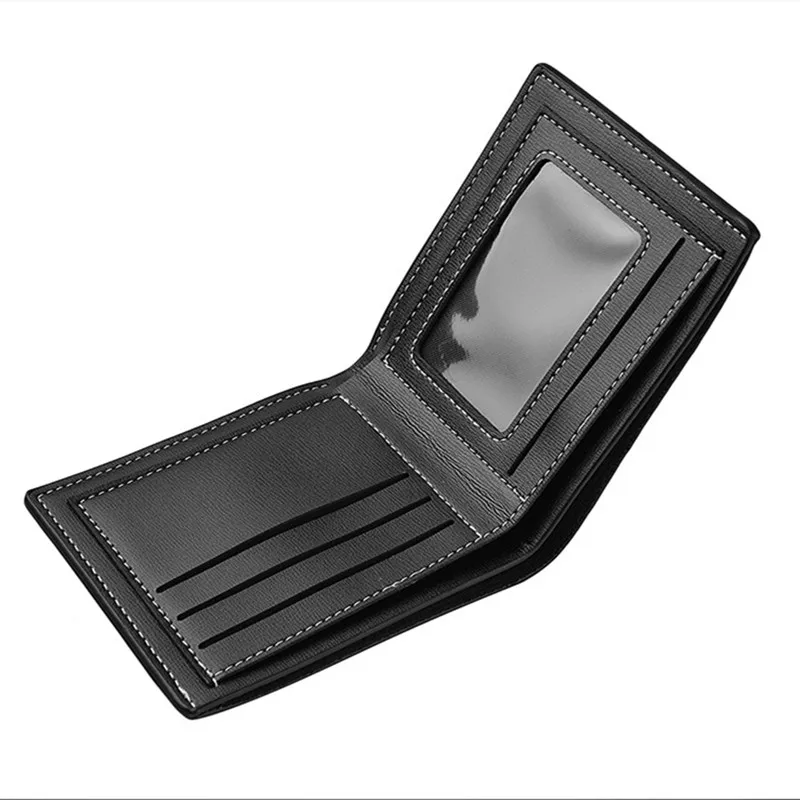 2024 New Hot New Style Short Wallet Business Embossed Personality Two-fold Horizontal And Vertical Wallet Coin Clip Wallet