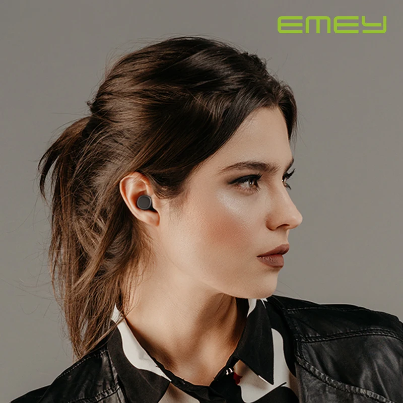 Imagem -04 - Emey t1 Tws sem Fio Bluetooth Fones de Ouvido Estéreo 3d Fones de Ouvido com Microfone Duplo