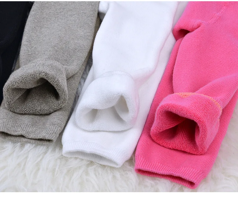 Children leggings plus velvet thickening kids boys girls leggings autumn winter baby trousers soft cotton baby pants